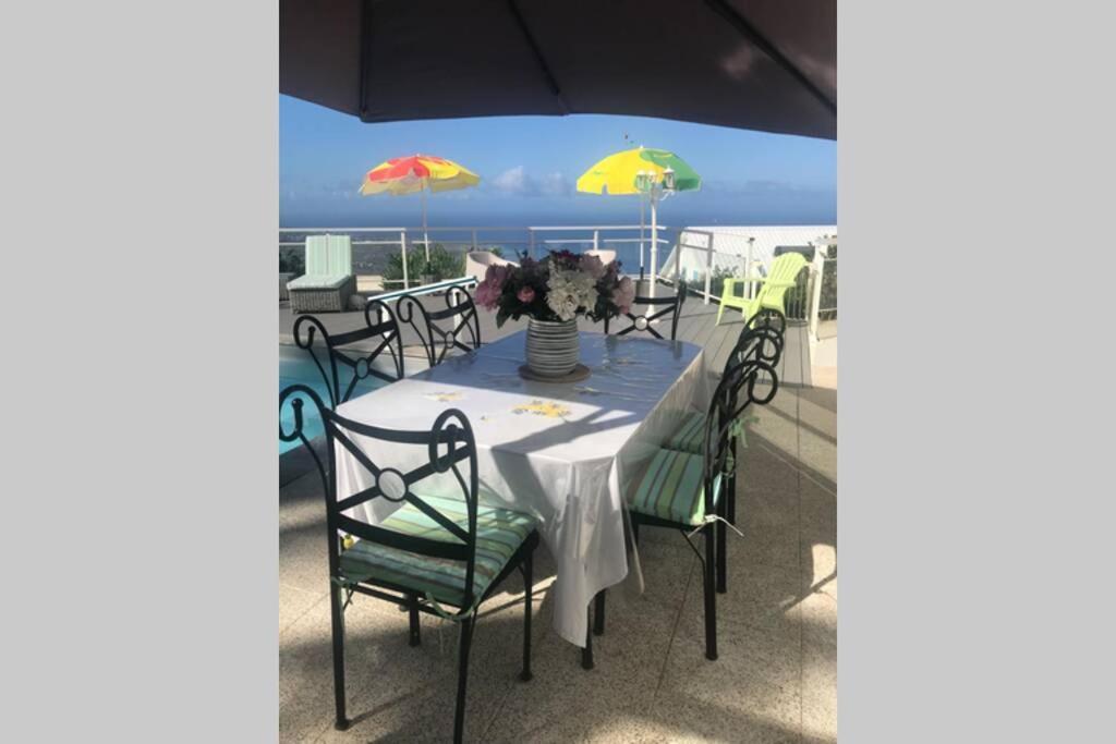 St Leu -Villa D'Artiste, Superbe Vue Mer, Piscine Chauffee Сен-Лу Екстериор снимка