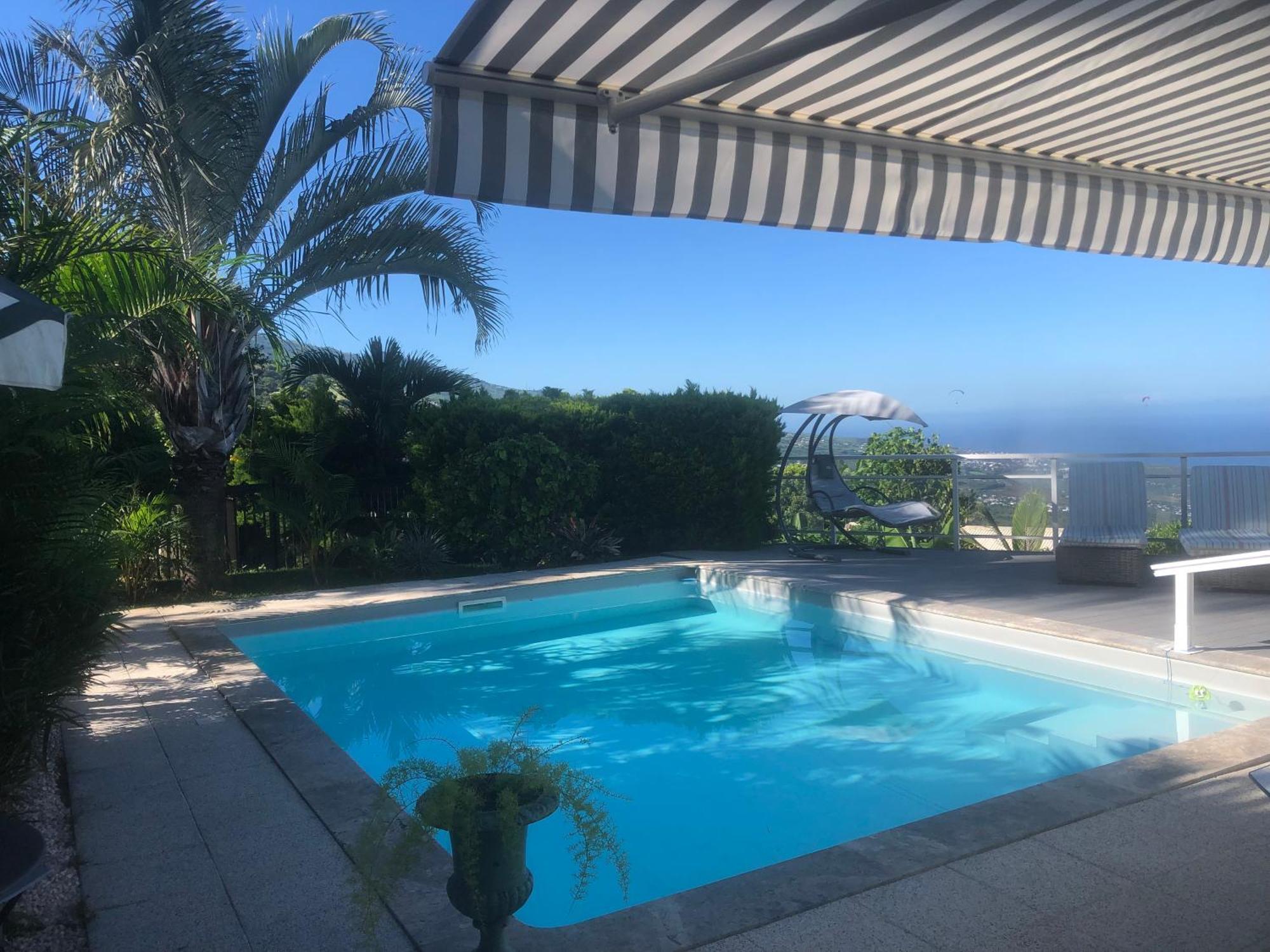 St Leu -Villa D'Artiste, Superbe Vue Mer, Piscine Chauffee Сен-Лу Екстериор снимка